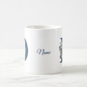 Hibisken Blume Monogram Initial D Ihr Name Kaffeetasse (Mittel)