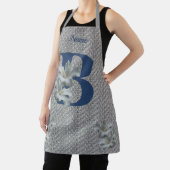 Hibisken Blume Monogramm Anfangsname B Schürze (InSitu)