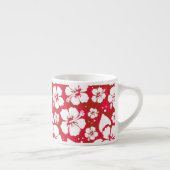 Hibisken-Blume-Muster Espressotasse (Rechts)