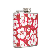 Hibisken-Blume-Muster Flachmann (Rechts)