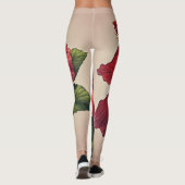 Hibisken-Blume-Muster - Multiprint-Leggings Leggings (Rückseite)