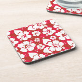 Hibisken-Blume-Muster Untersetzer (Linke Seite)