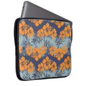 Hibisken Blume nahtlos Muster, Vintage Blumenmuste Laptopschutzhülle (Vorne Rechts)