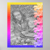 Hibisken Blume Regenbogen Erstellen Sie Ihr eigene Poster (Vorne)