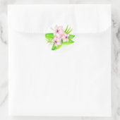 Hibisken-Blume Runder Aufkleber (Tasche)
