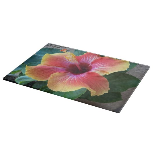 Hibisken Blume Schneidebrett (Ecke)