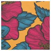 Hibisken-Blume Stoff (Nahaufnahme)