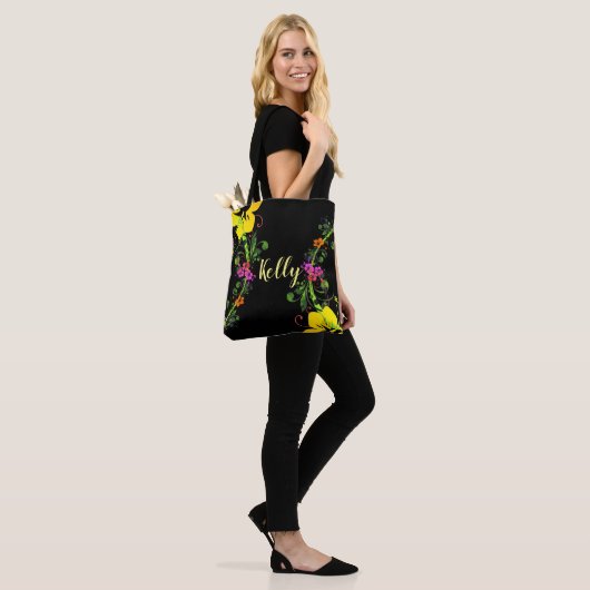 Hibisken Blume Tasche (Am Model)