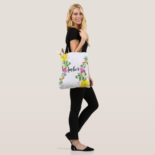 Hibisken Blume Tasche (Am Model)