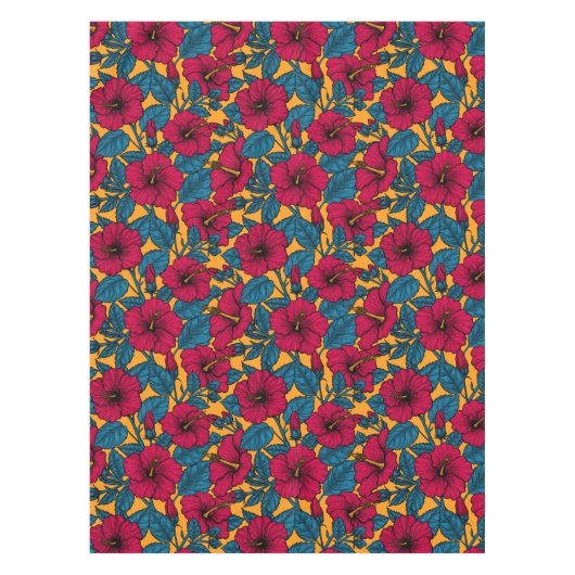 Hibisken-Blume Tischdecke (Vorderseite)