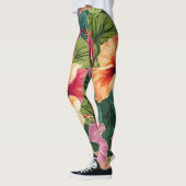 Hibisken Blumenmuster Leggings (Links)