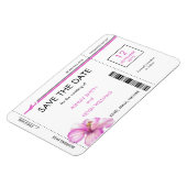 Hibisken Boarding Pass die Datumsmagnete auf Magnet (Linke Seite)