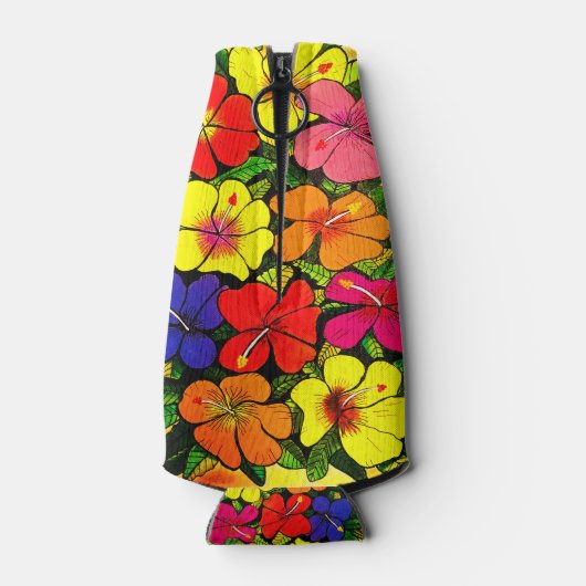 Hibisken Farbflasche Cooler Flaschenkühler (Rückseite)