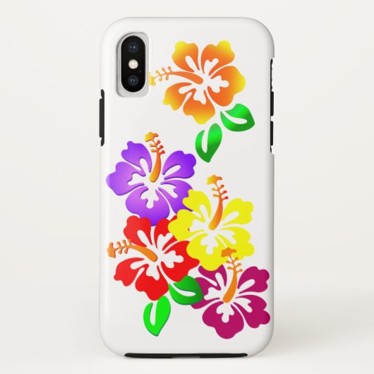 Hibisken Floral iPhone 3G/3GS selten Fall Case-Mate iPhone Hülle (Rückseite)