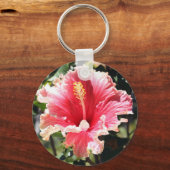 Hibisken Foto Schlüsselanhänger (Vorderseite)