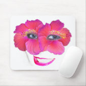 Hibisken mit Lächeln - Rosa Mousepad (Mit Mouse)