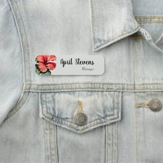 Hibisken Namensschild (Beispiel)