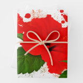 Hibisken Packer Geschenkpapier Set (Beispiel)