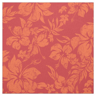 Hibisken Pareau Hawaii Floral Aloha Shirt Printwer Stoff