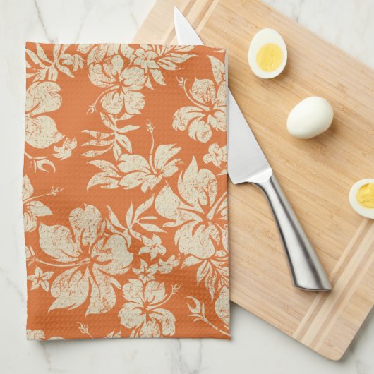 Hibisken Pareau Hawaiian Kitetücher Geschirrtuch (Viertel Falte)