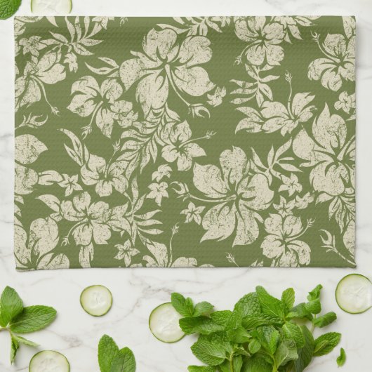 Hibisken Pareau Hawaiian Kitetücher Handtuch (Gefaltet)