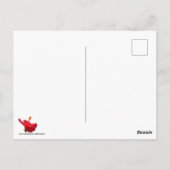 Hibisken Pflanze Postkarte (Rückseite)