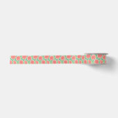 Hibisken Pop Art Pattern Satinband (Vorderseite)