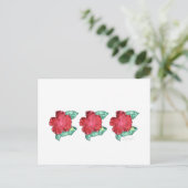 Hibisken Postkarte (Stehend Vorderseite)