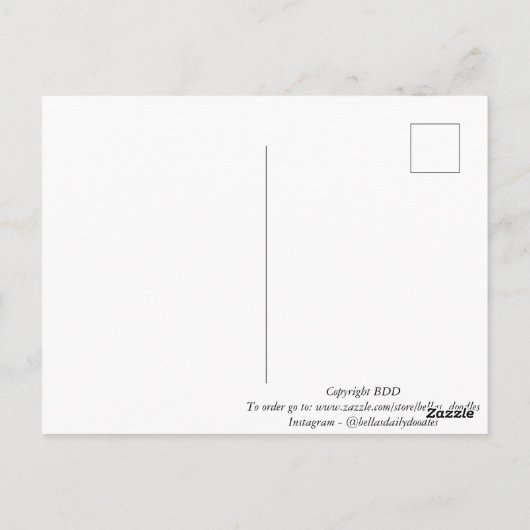 Hibisken Postkarte (Rückseite)