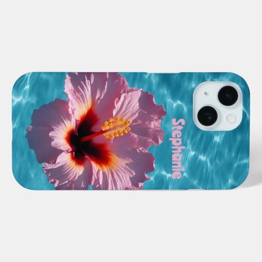 Hibisken Summer Case-Mate iPhone Hülle (Rückseite (Horizontal))