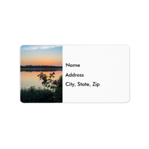 Hibisken Sunrise Address Labels Adressaufkleber