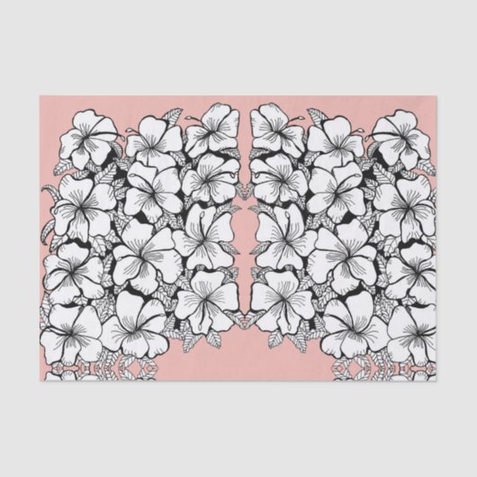 Hibisken-Tissue-Papier Seidenpapier (Vorderseite)