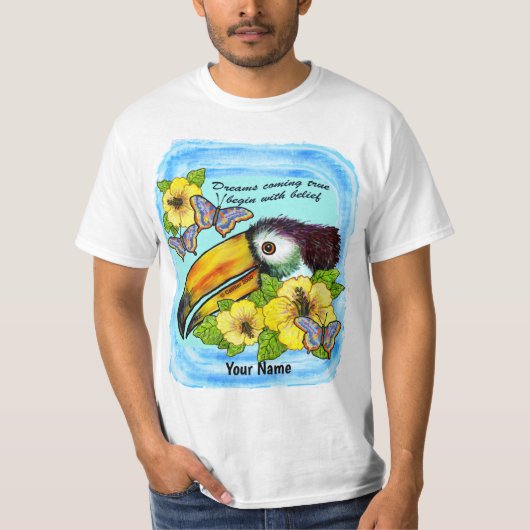 Hibisken Toucan T - Shirt (Vorderseite)