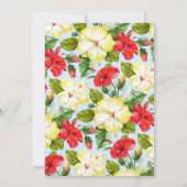 Hibisken Tropenflora Einladung (Rückseite)