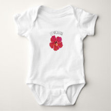 Hibiskus 1. Urlaub Baby Shirt
