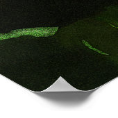 Hibiskus 424 tropische rote Blume Poster (Ecke)