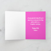 Hibiskus 80. Geburtstag für Ihre Karte (Innenseite)