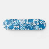 Hibiskus abstrakt blumenreich skateboard (Horizontal)