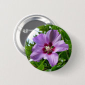 Hibiskus Abzeichen Button (Vorne & Hinten)