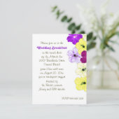 Hibiskus Art Border Wedding Frühstück Einladung (Stehend Vorderseite)