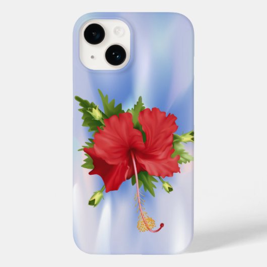 Hibiskus auf Eis Case-Mate iPhone Hülle (Rückseite)