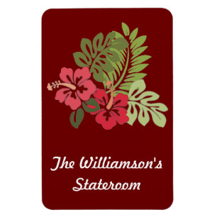 Hibiskus auf Tür-Markierung Browns Stateroom Magnet