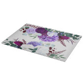 Hibiskus auf Weiß Schneidebrett (Ecke)