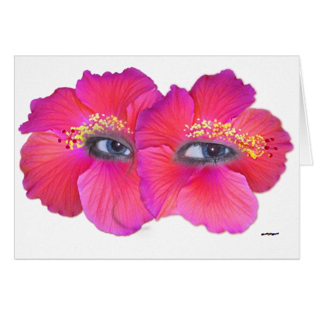 Hibiskus Augen - Rosa (Vorderseite (Horizontal))