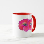 Hibiskus Augen - Rosa Tasse (VorderseiteRechts)