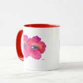 Hibiskus Augen - Rosa Tasse (Vorderseite Links)