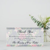 Hibiskus Beileid Vielen Dank Foto-Karte Dankeskarte (Stehend Vorderseite)