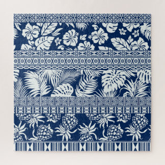 Hibiskus, Blätter: hawaiianische Tapete. Puzzle