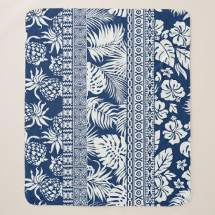 Hibiskus, Blätter: hawaiianische Tapete. Sherpadecke