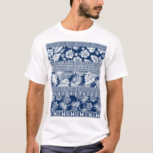 Hibiskus, Blätter: hawaiianische Tapete. T-Shirt